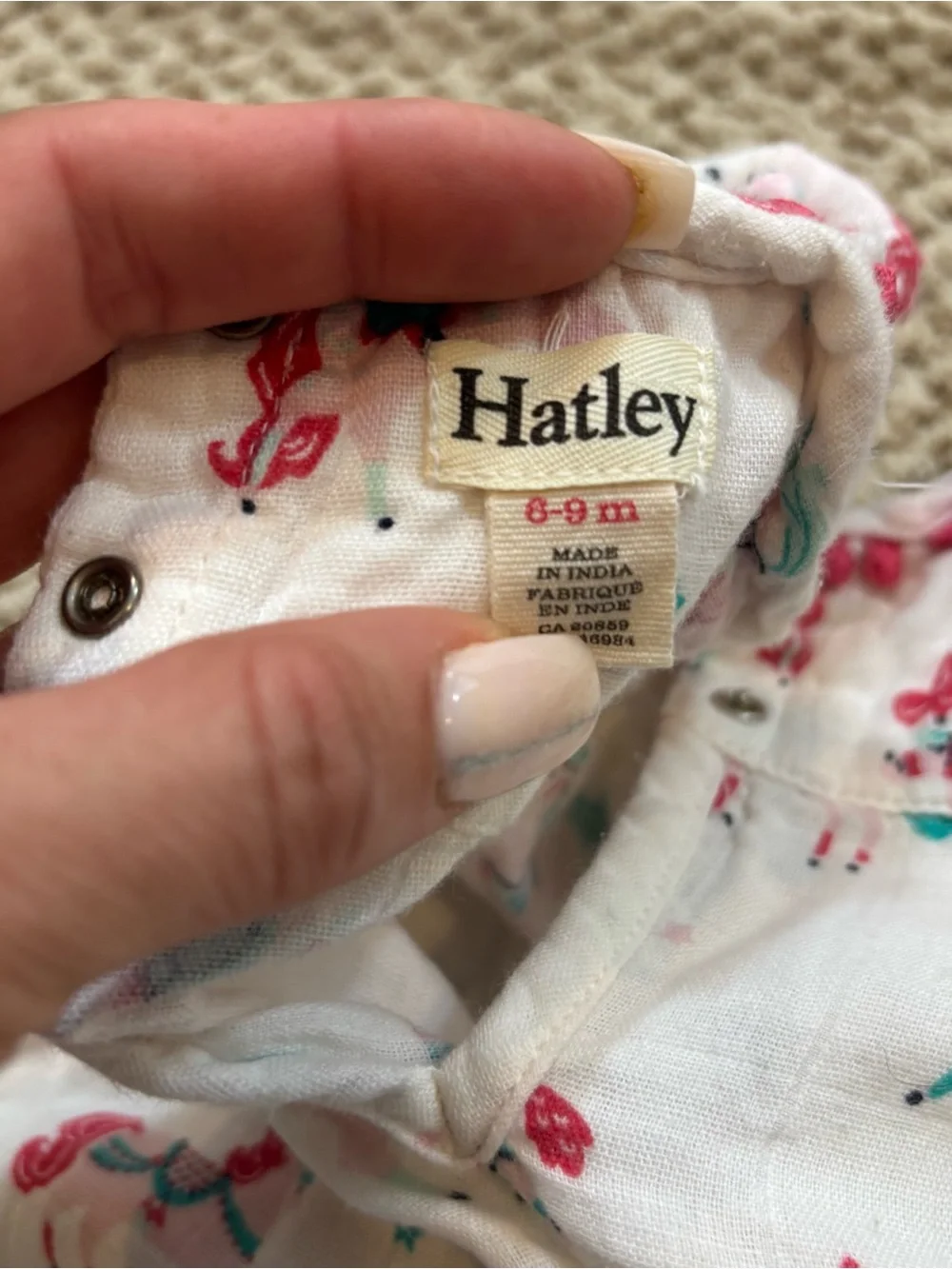 Hayley‎ Baby Girl Carousel Horse Romper 100% Cotton, Size 6-9 Months